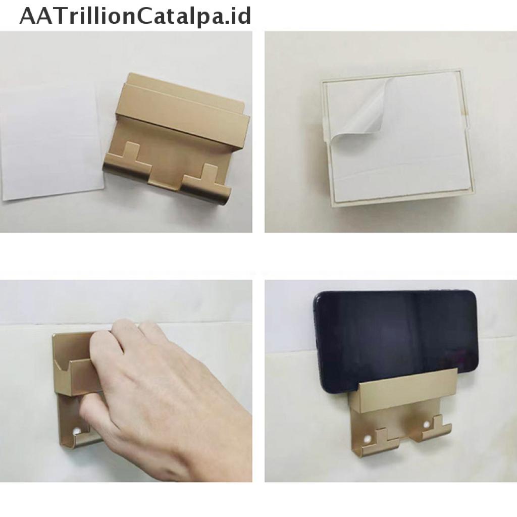 (AATrillionCatalpa) Braket Stand Holder Smartphone Mount Dinding Untuk Hotel