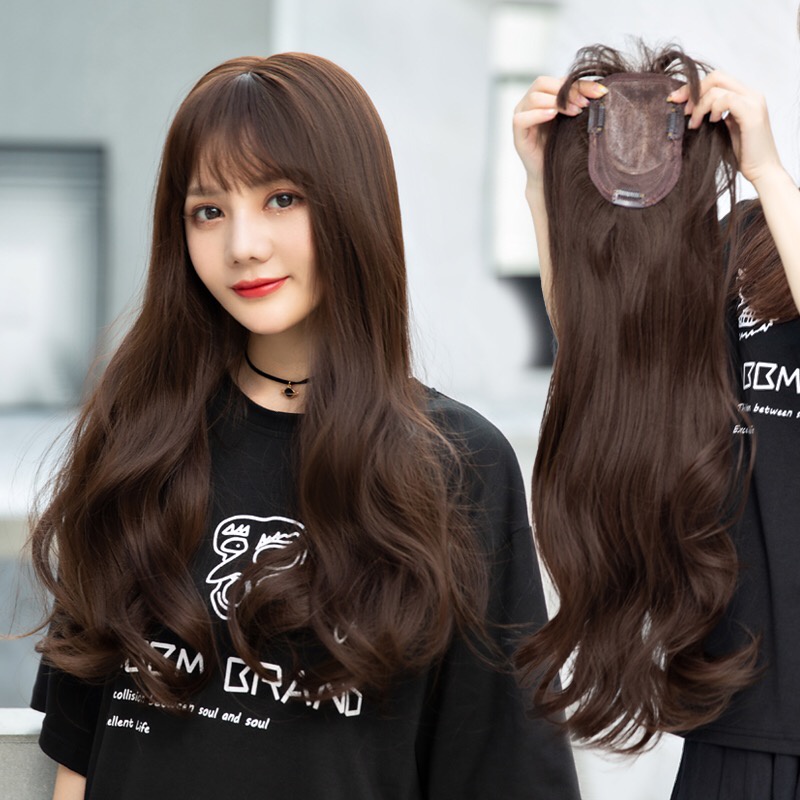 toupee fiber penutup botak top cover korea BUKAN FULL WIG / hair top / hair topper A16 M1601