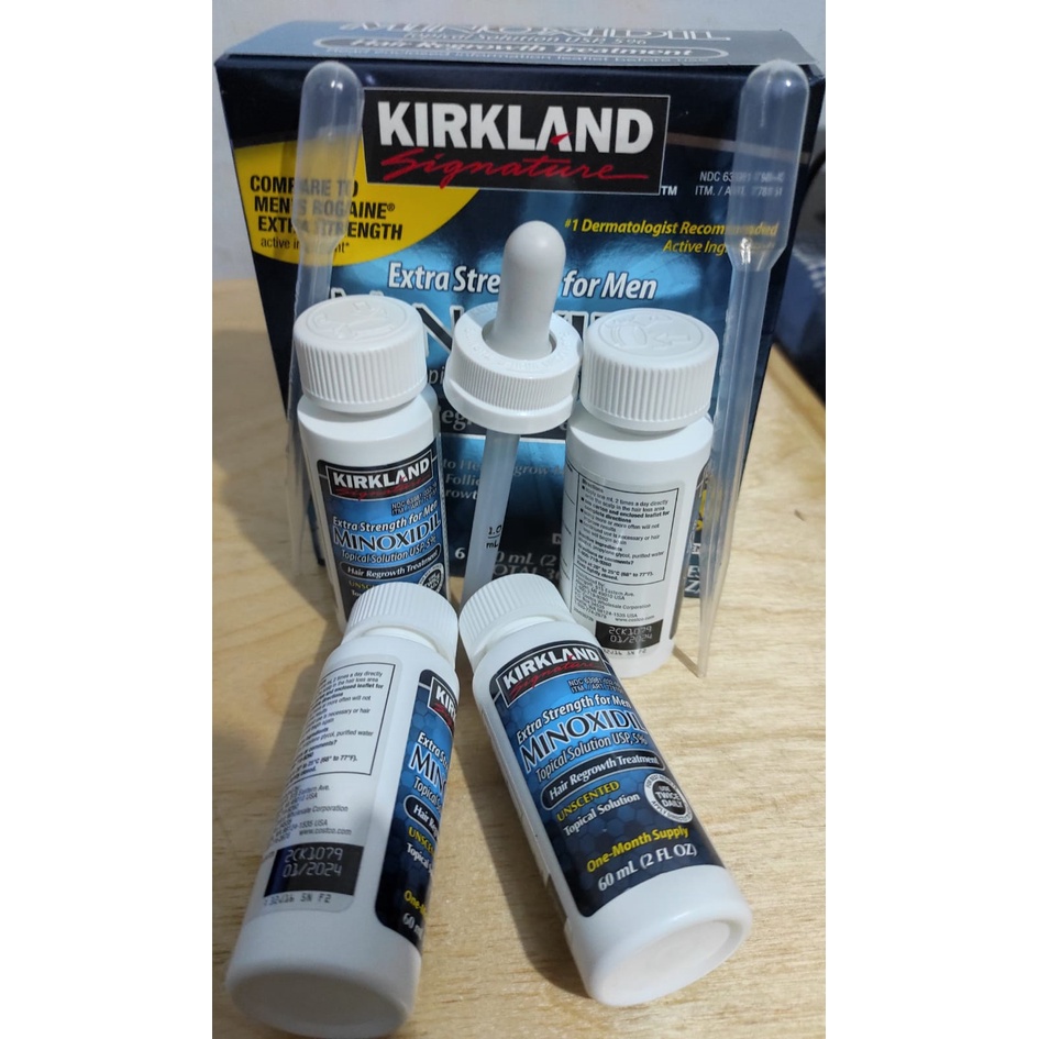 Paket Hemat Bundle Kirkland Minoxidil  + Puritan Pride Biotin