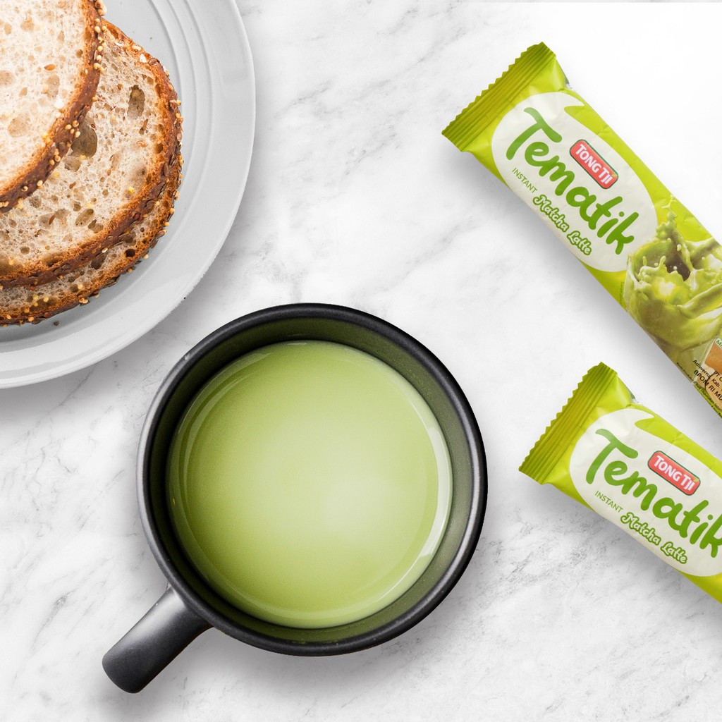 Tong Tji Bundling Tematik Matcha Latte Pouch 10s Gratis Gelas*