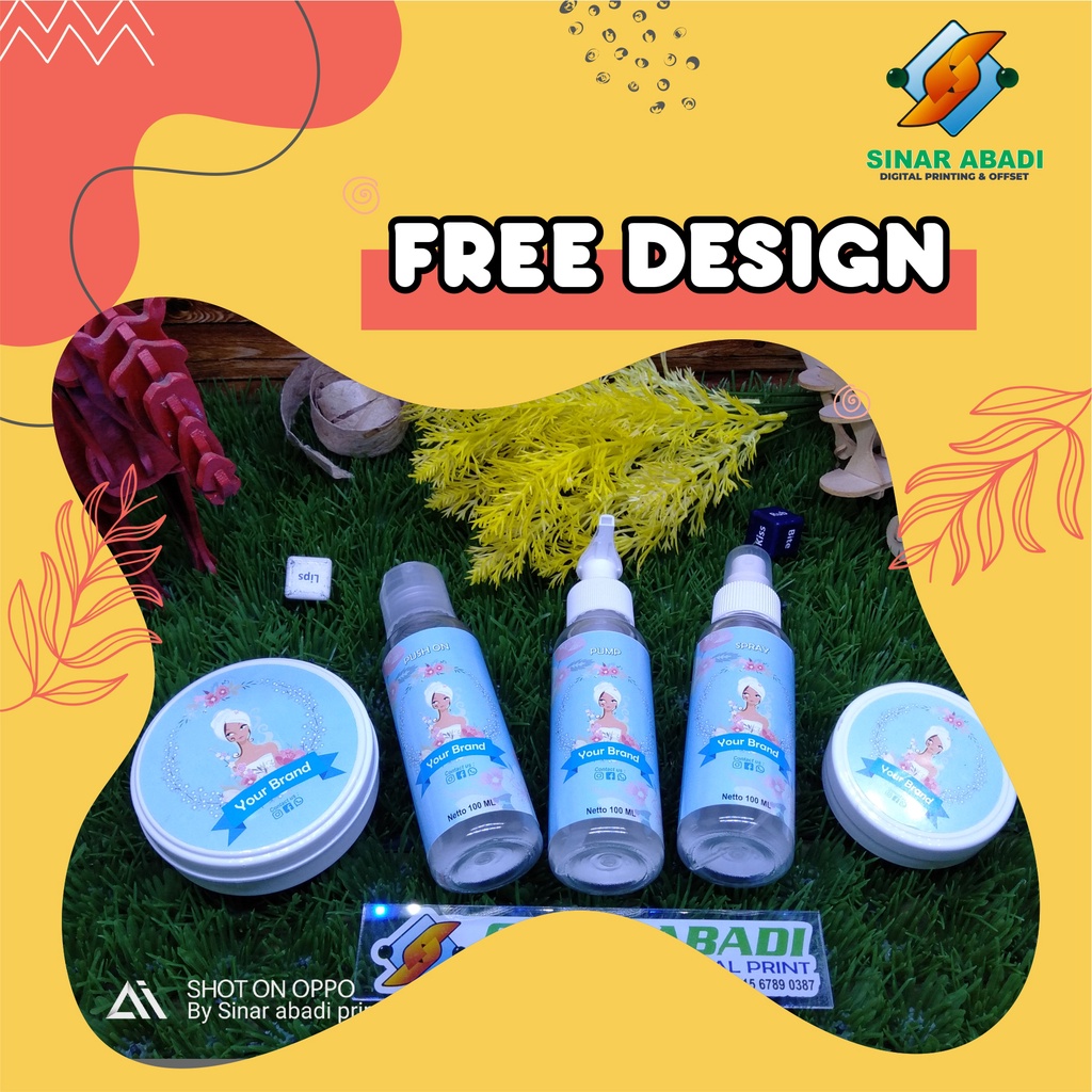 

Sticker Label/Sticker Chromo/label Makanan/Label Minuman