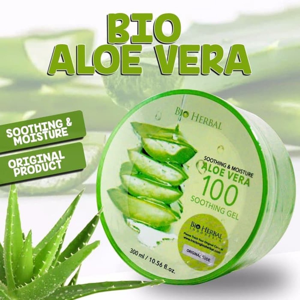 Masker Wajah Wanita Korea  Original Bioherbal Aloe Vera Pelembab Bukan Nature Republic