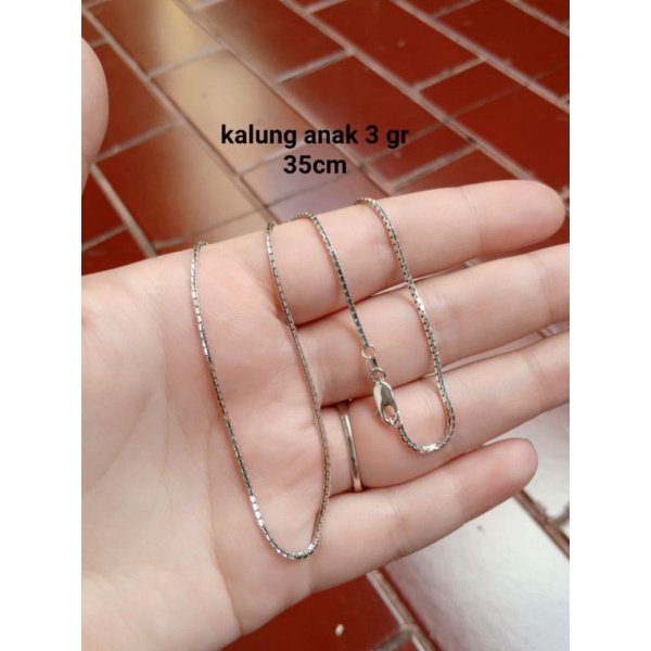 KALUNG ANAK PERAK ASLI LAPIS EMAS 925-KALUNG ANAK ITALI SANTA-KALUNG ANAK ASLI SILVER-KALUNG FASHION ANAK