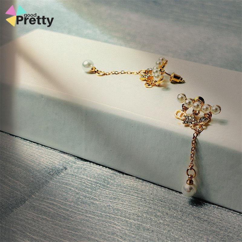 Anting Stud Rumbai Mutiara Bentuk Bintang Untuk Wanita - PD