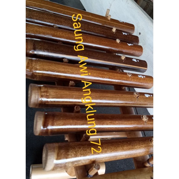 Kolintang/Gambang Bambu hitam Mini/TK 8 Nada