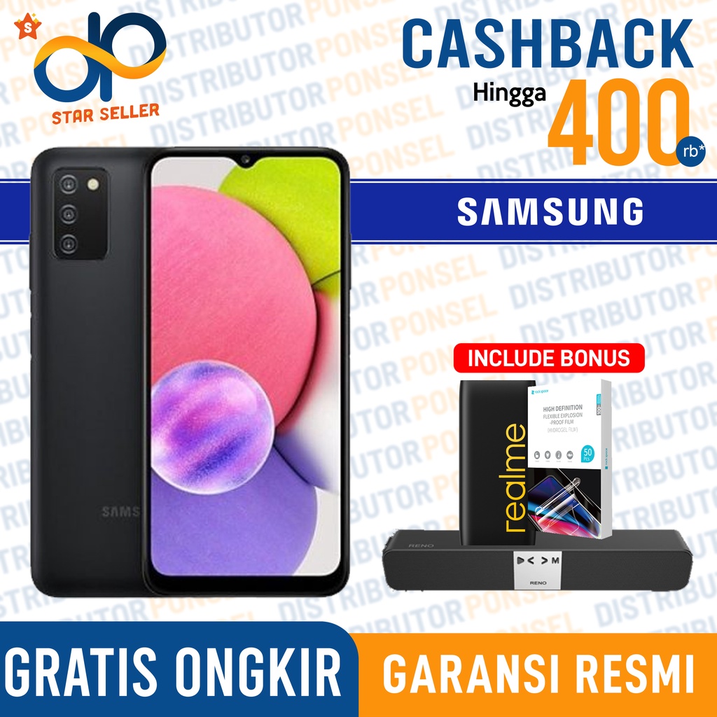 Samsung Galaxy A03S 4GB+64GB Garansi Resmi SEIN Samsung A03 s 4 GB 64 GB