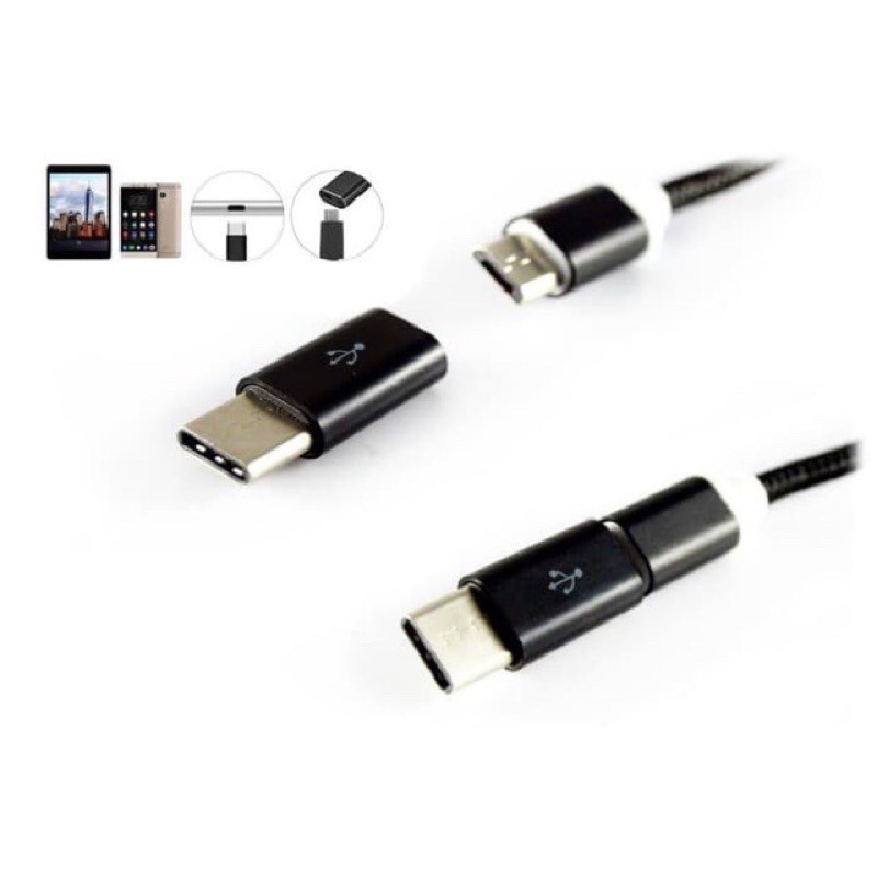 Connector Adapter Converter Micro Usb to Usb Type C