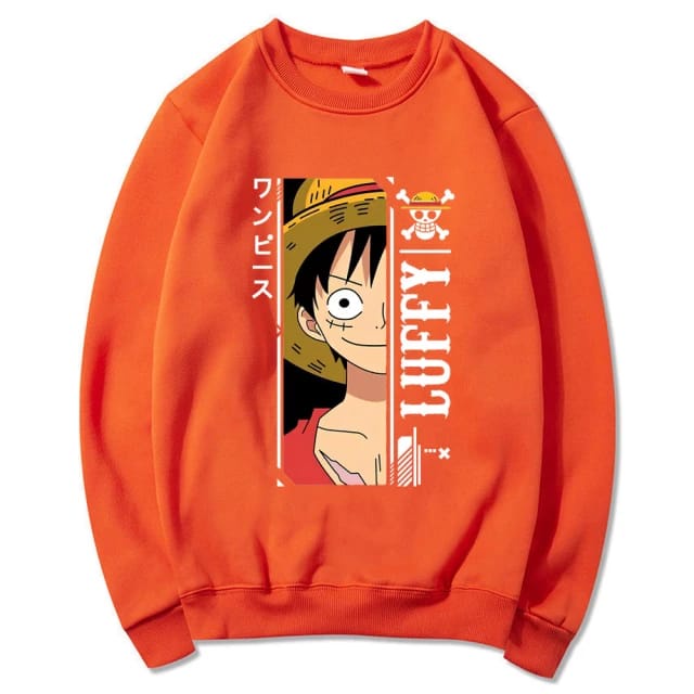 SWEATER BASIC LUFFY || LUFFY SWEATER CRAWNECK ||  SIZE M - L - XL ( Pria &amp; Wanita )