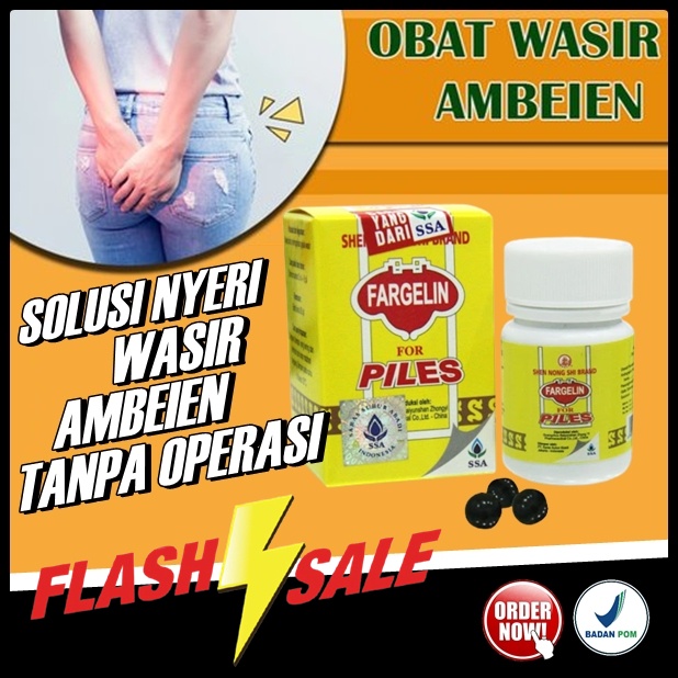 FLASH SALE Fargelin for piles ssa obat nyeri wasir ambeien benjolan di anus tanpa operasi herbal cin