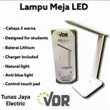 Lampu Belajar / Lampu Meja LED VDR 3017 Cahaya 3 Warna Dimming