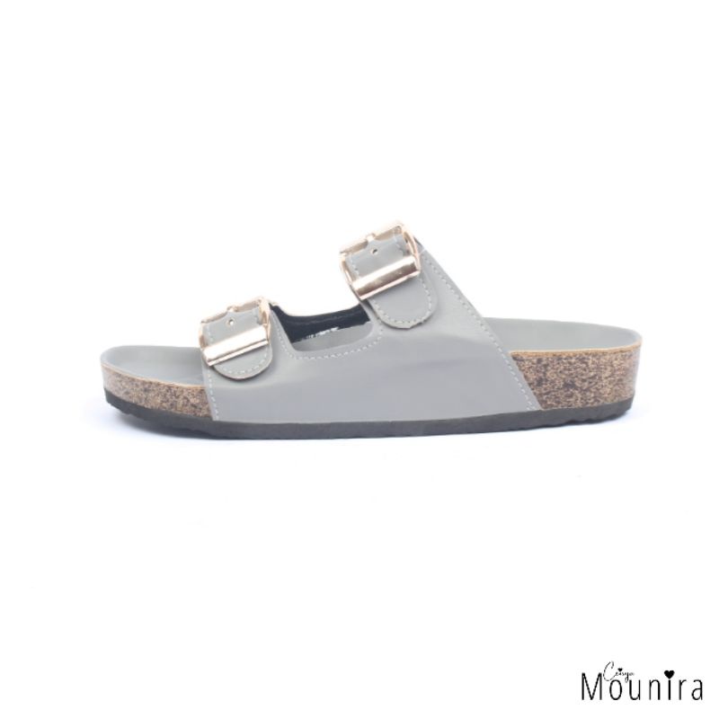 Nathalie Sendal Flat Wanita By Ceisya Mounira-Grey