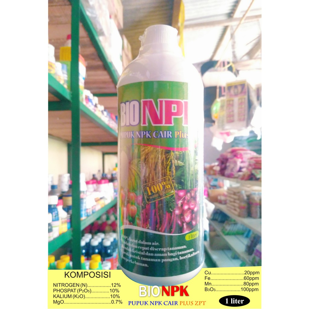 Jual Bio Npk Pupuk Cair Plus Zpt Liter Shopee Indonesia