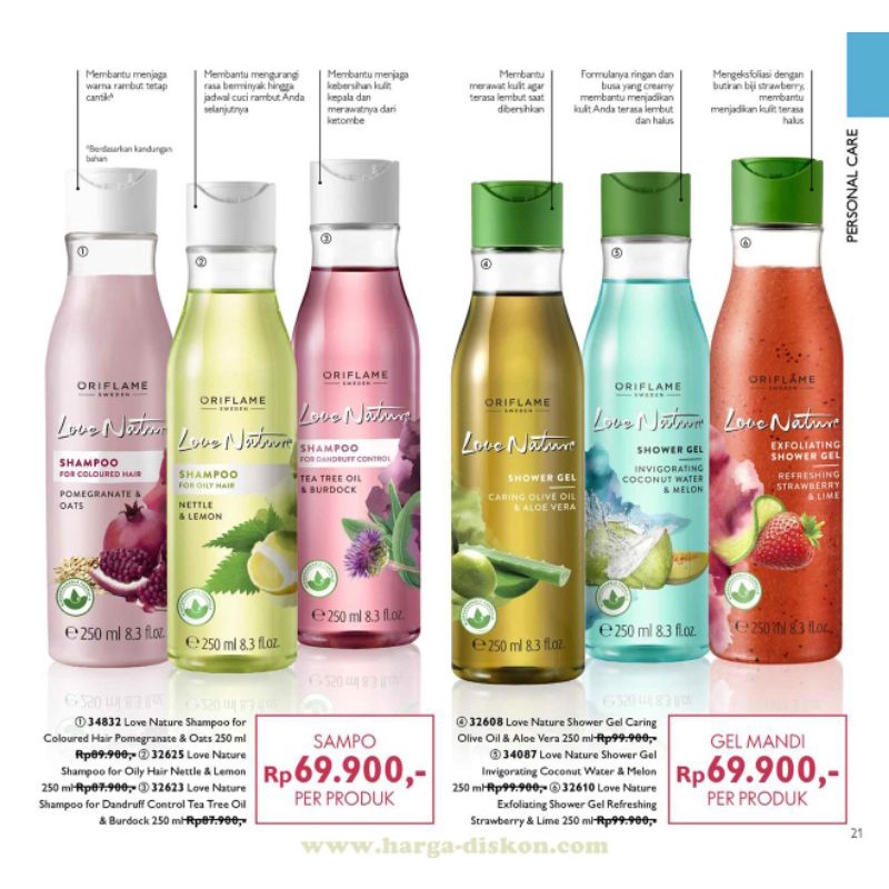 Love Nature Shampoo All Varian // Love Nature Shower Gel