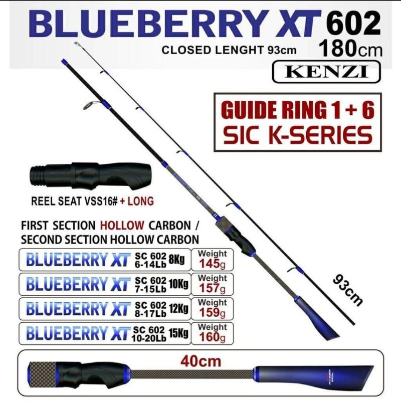 JORAN PANCING CASTING KENZI BLUEBERRY 8-17LB