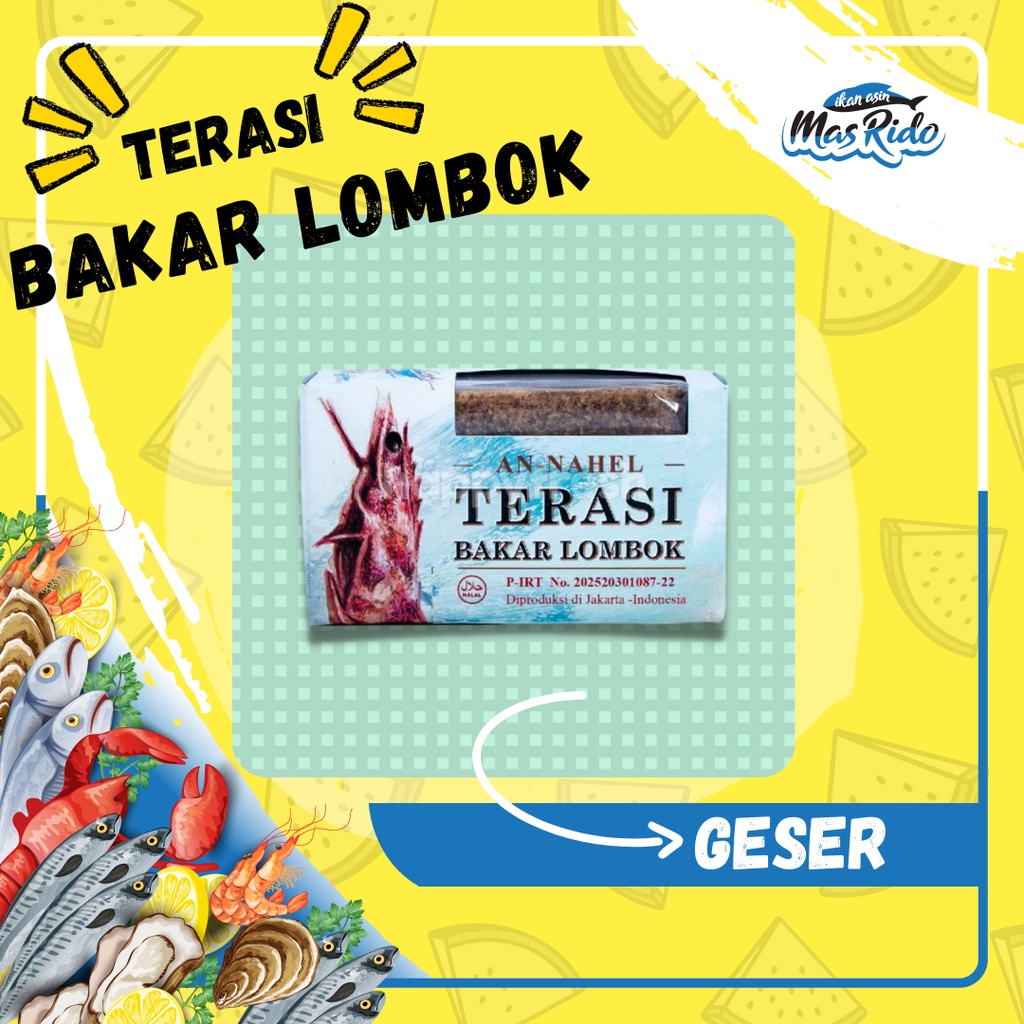 

Terasi Bakar Lombok An Nahel Terasi Udan Bakar 80gram Praktis Termurah