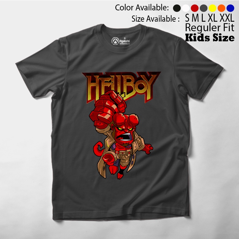 Hellboy Monster Merah , Baju Anak / Kaos Atasan Anak Laki Laki / Distro / Kids T Shirt