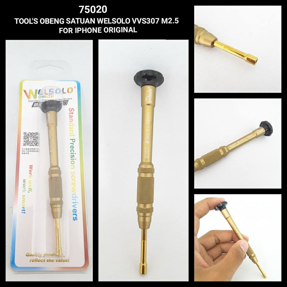 OBENG SATUAN WELSOLO VVS307  M2.5 FOR IPHONE 6S ORIGINAL