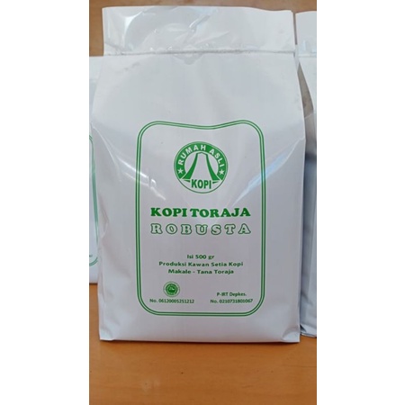 Kopi Robusta Asli Toraja 500 gram (Bubuk/Biji)
