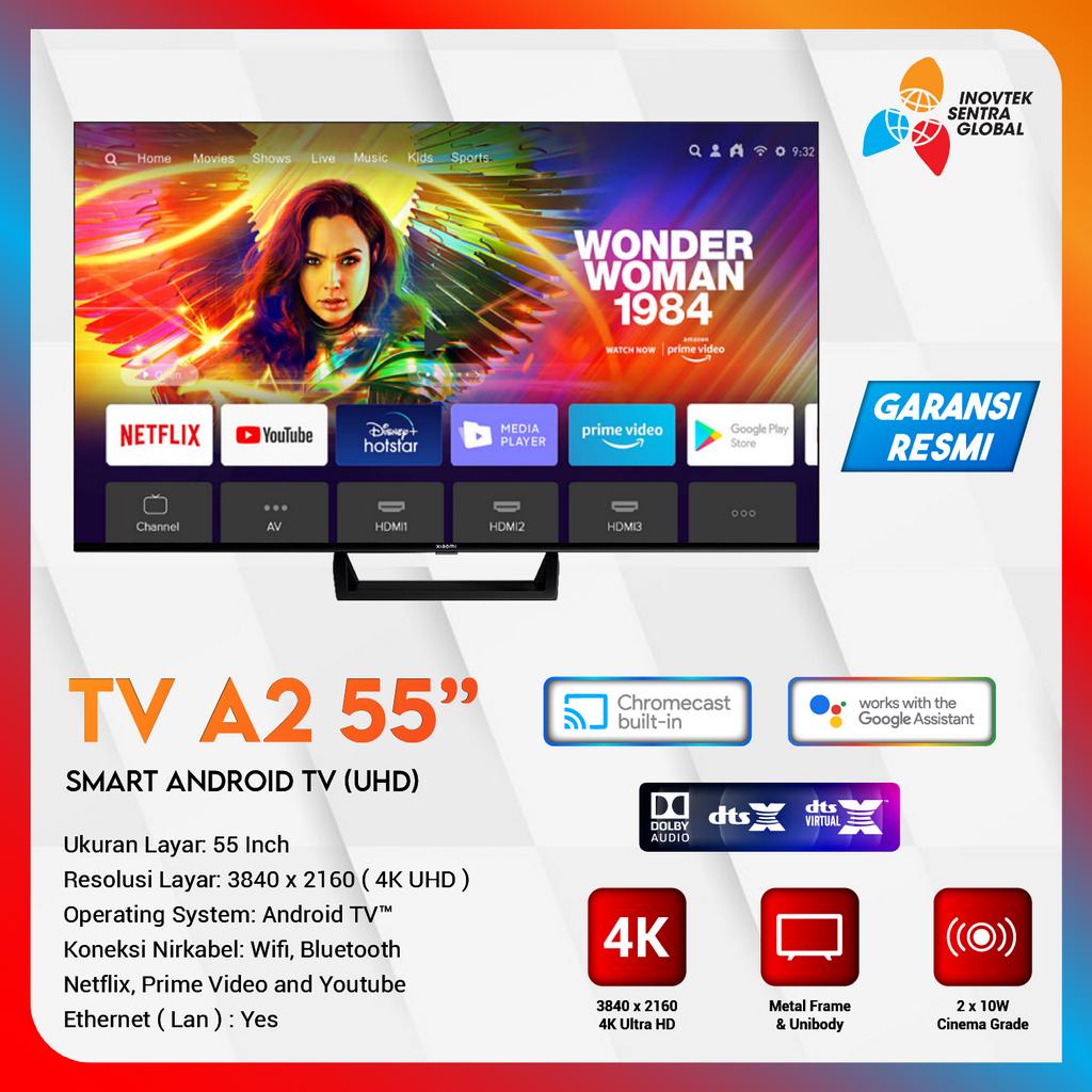 Xiaomi Mi TV A2 55&quot; 4K UHD Smart Android TV - Garansi Resmi