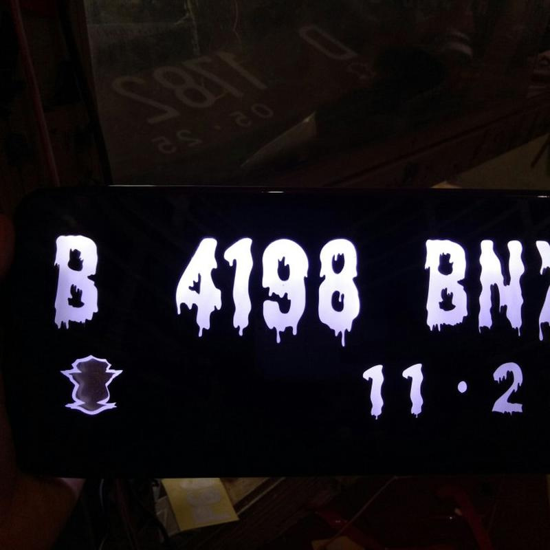dudukan plat nomor motor lampu