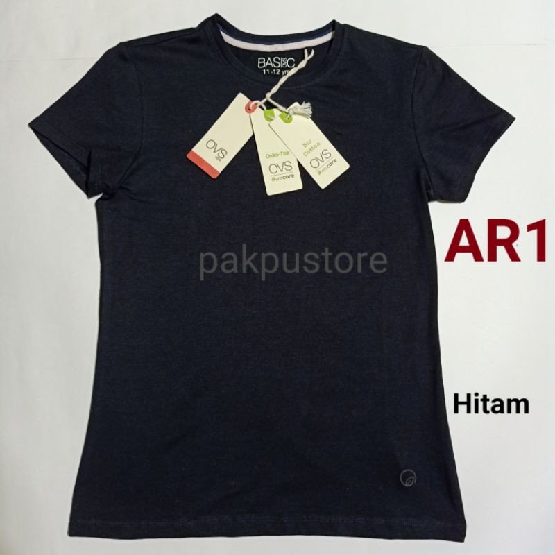 Kaos Anak Perempuan Lengan Pendek Merk OVS Kids Original