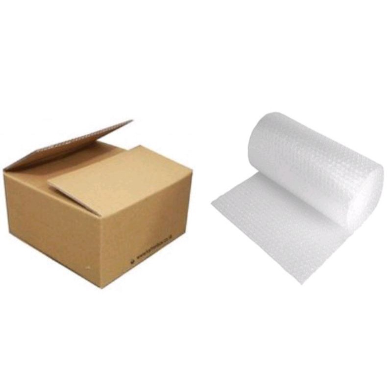 

bubble wrap + dus tambahan packing
