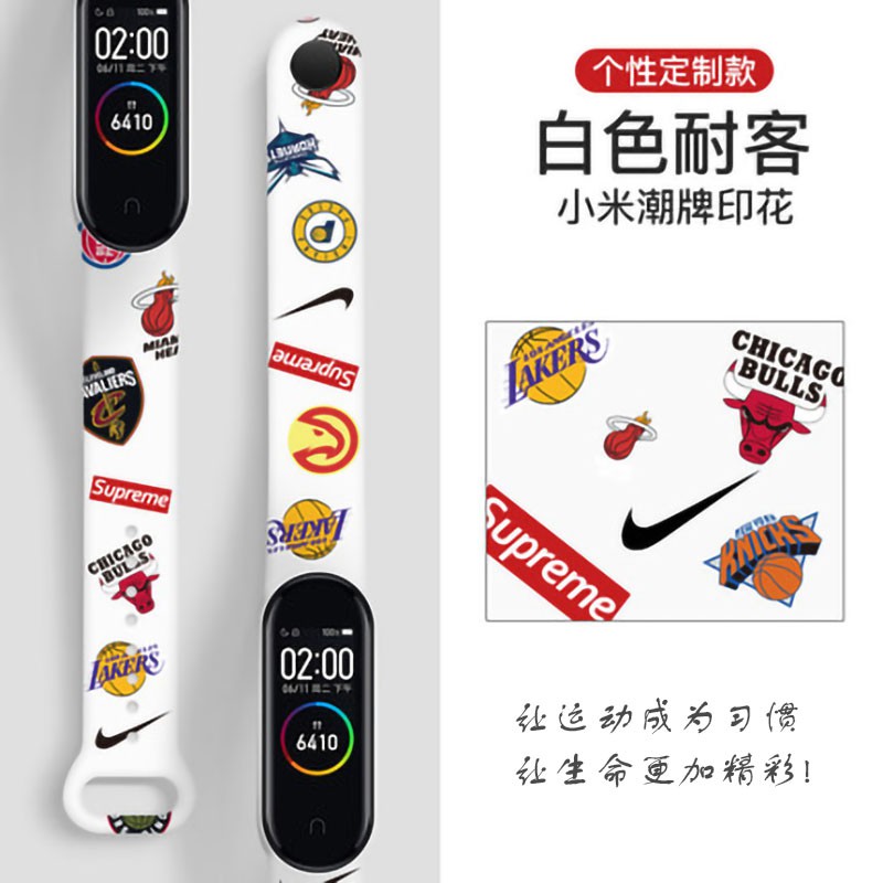 Strap Mi Band 3/4 5/6 Pengganti Gambar Kartun Desain Unik Pita silikon