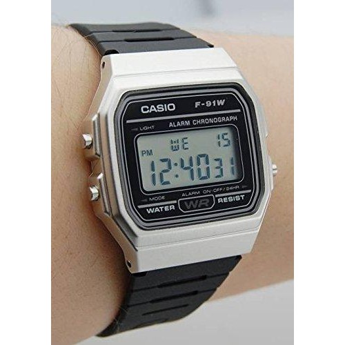 Casio Original F-91WM-7A / F91WM-9A 1B 2A 3A Jam Tangan Unisex Karet Gold Silver