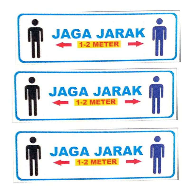 

STIKER VYNIL PROKES COVID 19 JAGA JARAK