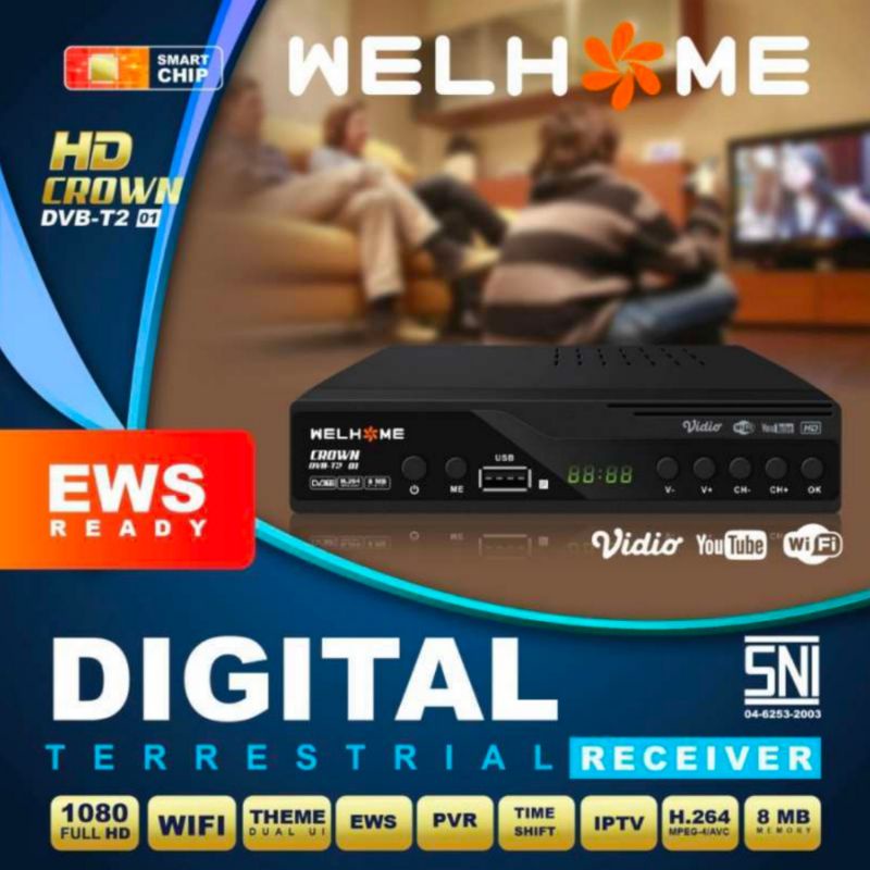 Promo set top box TV tabung digital murah bagus|STB DVB T2 WELHOME semua siaran digital terbaru 2022