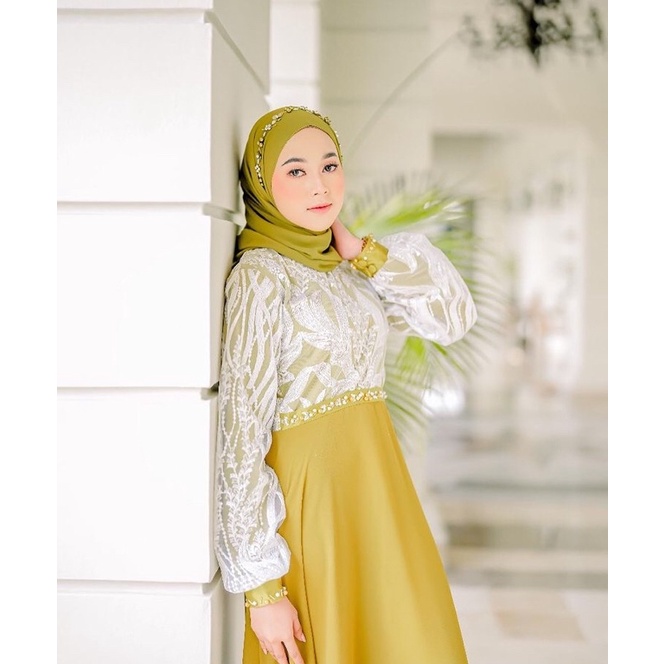 Elnara dress gamis - Open PO