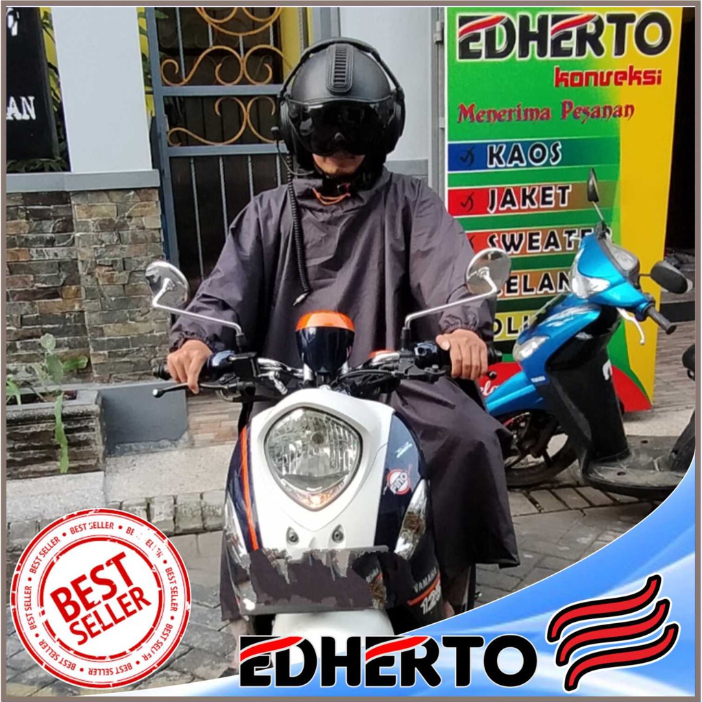 Jas Hujan Ponco Lengan Adventure - Rainbat Waterproof EDHERTO - Mantel Hujan Ponco EDHERTO Adventure
