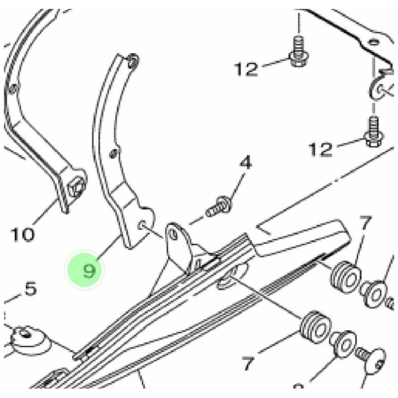 Bracket dudukan under cowl Cover mesin kiri vixion vixion new advance Asli ORIGINAL