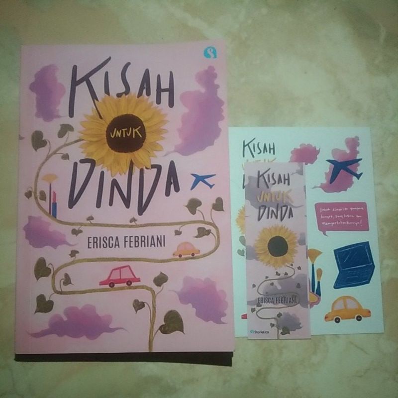 -booked- [Preloved Original] Novel Wattpad Bekas Kisah untuk Dinda TTD - Erisca Febriani + Sticker