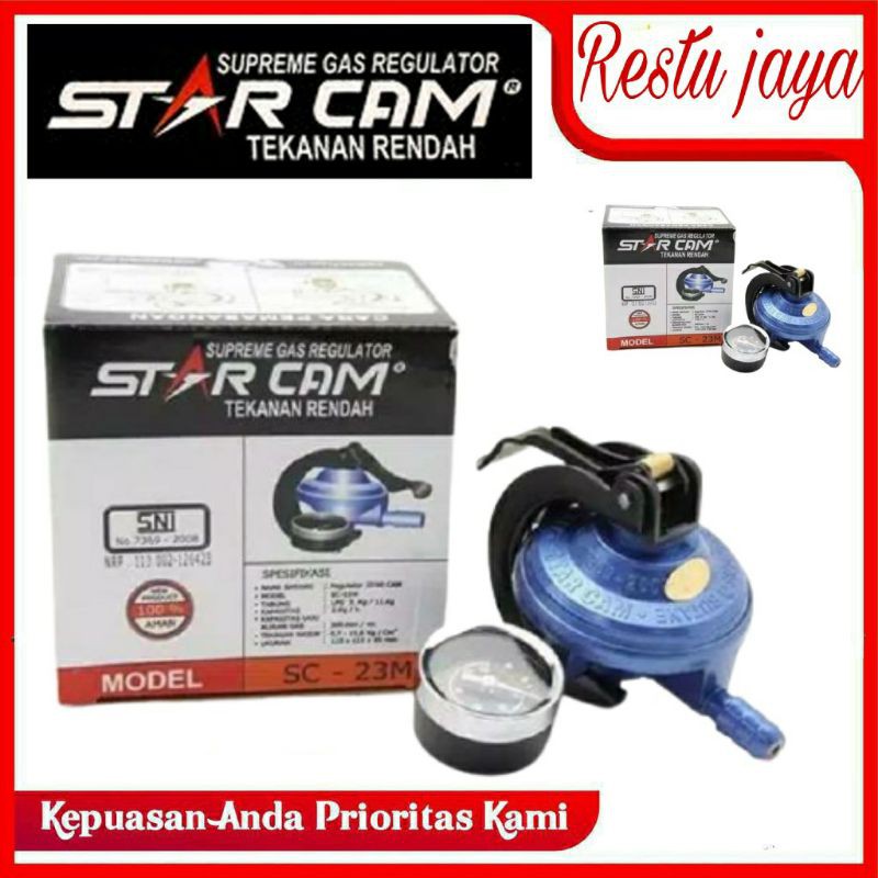 REGULATOR GAS ELPIJI STARCAM SC-T12RM REGULATOR ANTI BOCOR