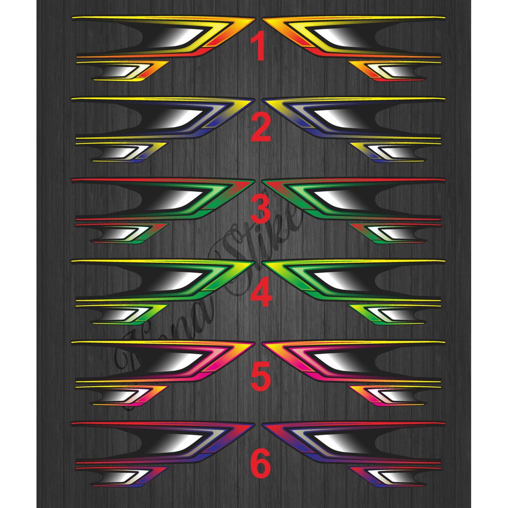 STIKER STRIPING DECAL GL 100 GRADASI