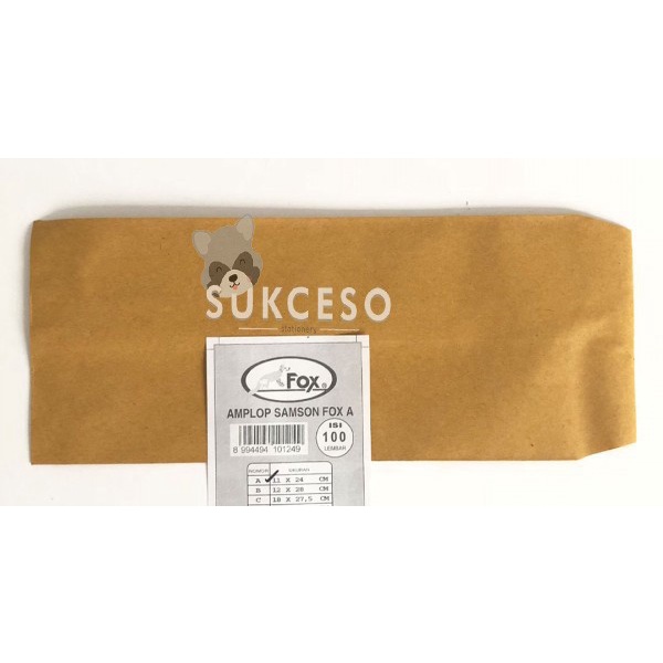 

Fox Amplop Samson Coklat Fox E (Pak) Isi 100 pcs
