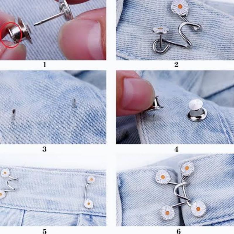 Kancing adjustable Pengecil jeans