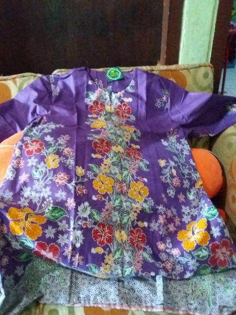 Aserehe Zigzag Tunik Jumbo Batik Mataraman Sogan Camaline Seragam Kantor Kerja Xxl Ld 132