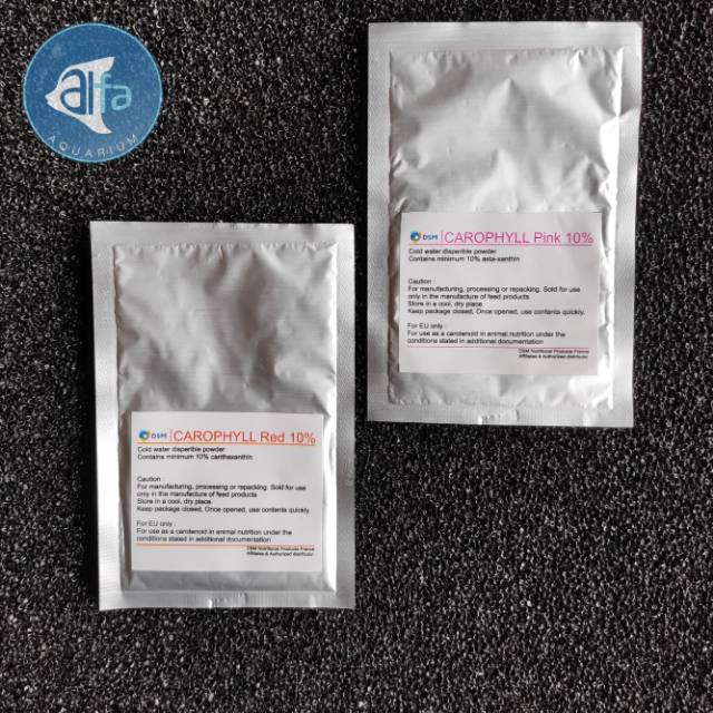 Obat Warna Ikan Cupang Arwana Koi Louhan Hias Pencerah Penguat Merah Carophyll Red Dsm Shopee Indonesia
