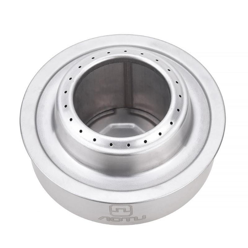 Aotu Kompor Gas Alcohol Stove Portable untuk Camping - AT6389 - Silver