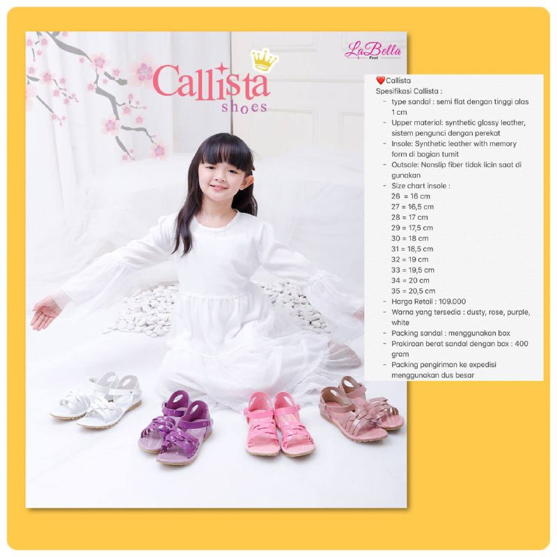 Sandal Anak Callista by Labella Feet