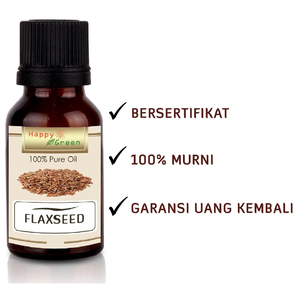 Happy Green Flaxseed Oil - Minyak Biji Flexseed Cosmetic Grade