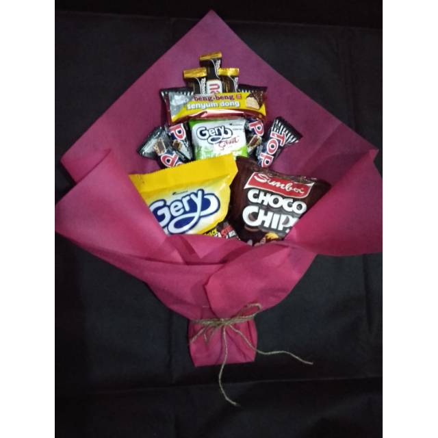 

Bouqet snack kecil murah