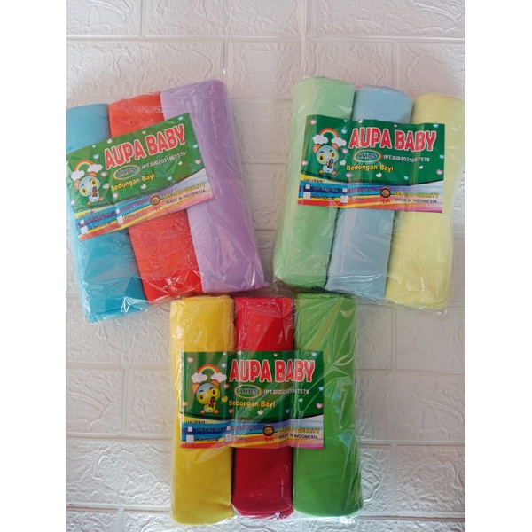 Bedong Bayi polos isi 3 pcs