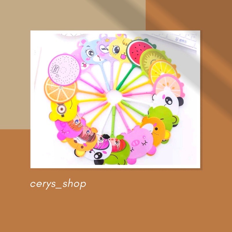 

Pulpen Kipas Lucu / Pena Kipas Animal Dan Buah