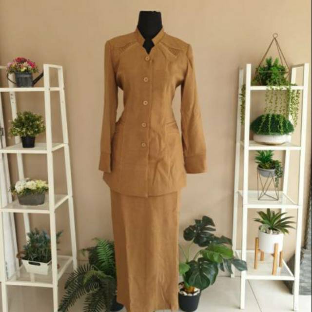 Set Blezer Pemda wanita baju guru baju PNS
