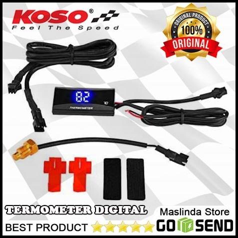 Koso Termometer Digital Pengukur Suhu Air Radiator Mesin Motor