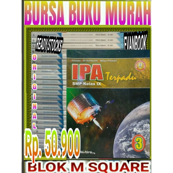 

Buku ipa terpadu untuk SMP kelas 3 yudhistira