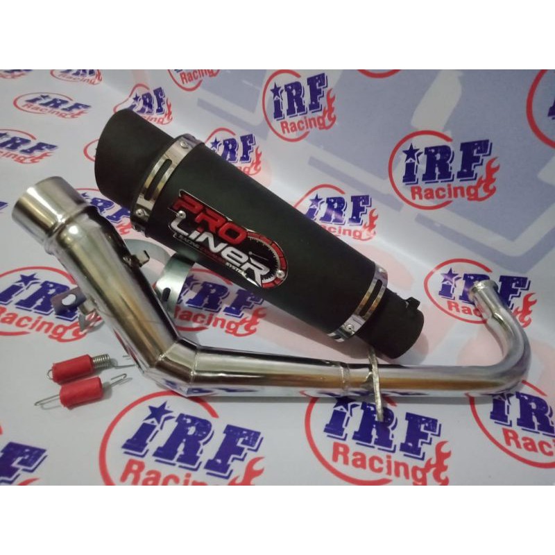 Knalpot racing proliner black Vario karbu,Vario Techno,Vario 125 old,Vario 125 new,Vario 150 old&new